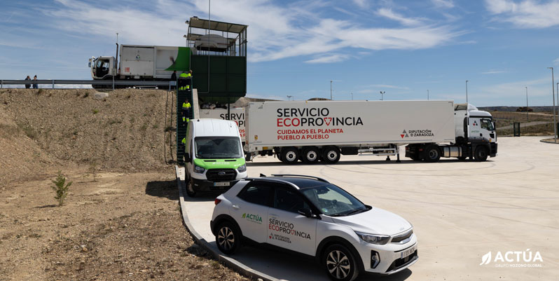Ecoprovincia ya tiene en funcionamiento tres plantas de transferencia de residuos en Zaragoza