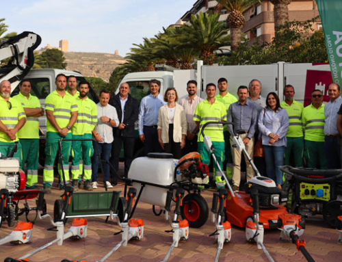 Jumilla refuerza el mantenimiento de las zonas verdes con un servicio sostenible