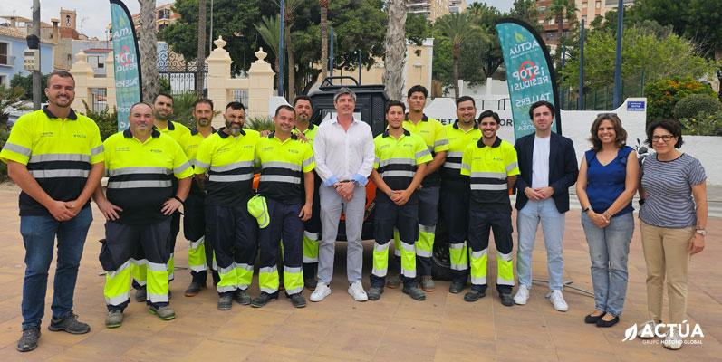 Actúa refuerza el servicio de limpieza de playas en Villajoyosa durante la temporada estival