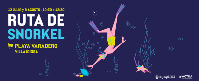 Villajoyosa organiza una ruta de snorkel para poner en valor las playas urbanas como ecosistemas naturales