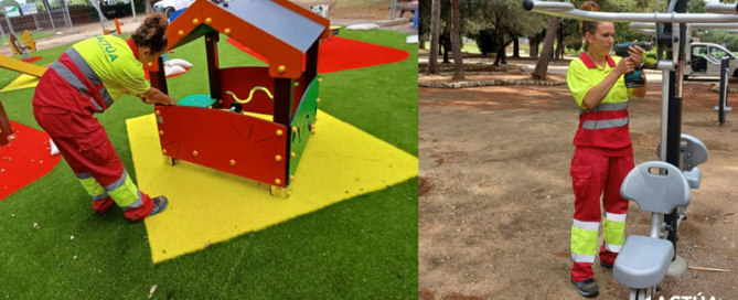 Alzira, en Valencia, mejora más de sesenta áreas de juegos infantiles, pistas multi-juego y áreas biosaludables