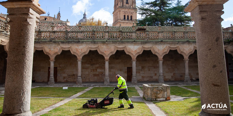Las zonas verdes de la Universidad de Salamanca seguirán contando con un servicio integral y sostenible