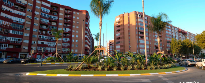 Actúa renueva integralmente la Plaza Alicante de Cartagena para embellecer la entrada a la ciudad