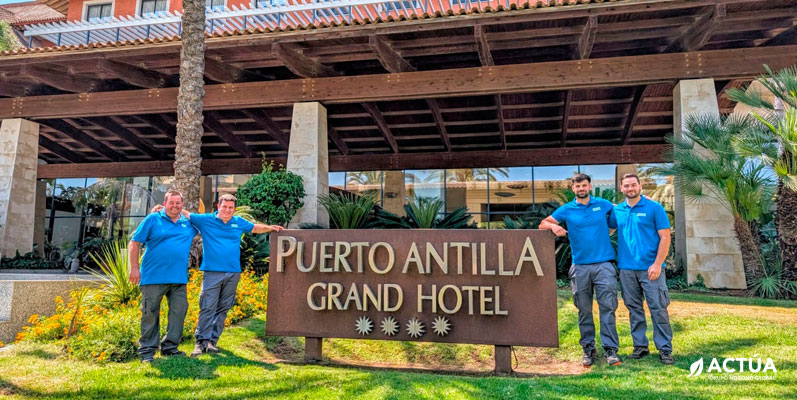 Actúa apuesta por un modelo sostenible de mantenimiento en espacios turísticos de calidad