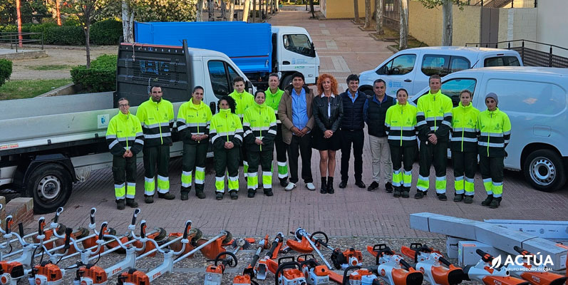 Velilla de San Antonio refuerza el cuidado de sus parques y jardines